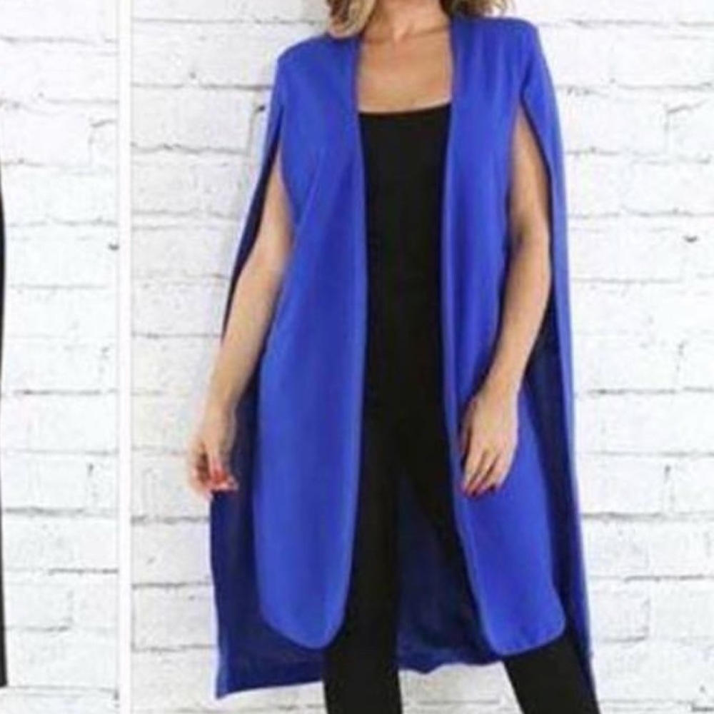 Blazer. Open arm. Royal blue size small. NWT